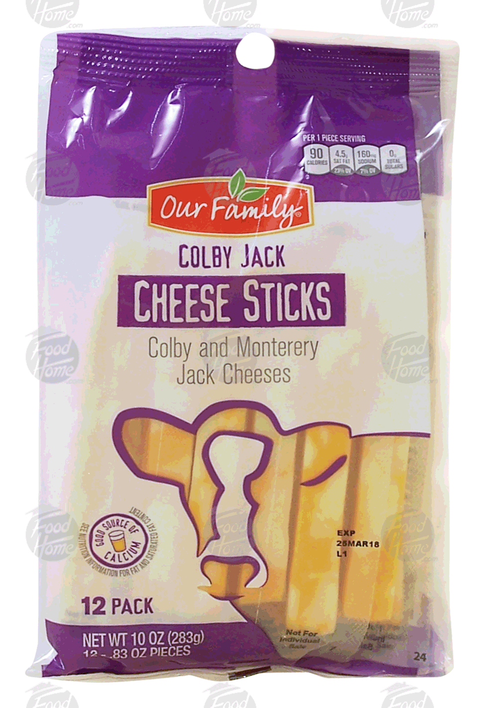 Our Family  colby jack cheese sticks, 12-pack Full-Size Picture